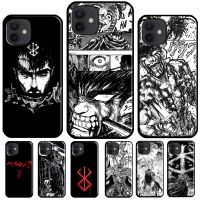 Berserk Guts Anime Case For iPhone 11 14 Pro Max XS X XR 6 6S 7 8 Plus SE 2020 12 Mini 13 Pro Max Phone Coque