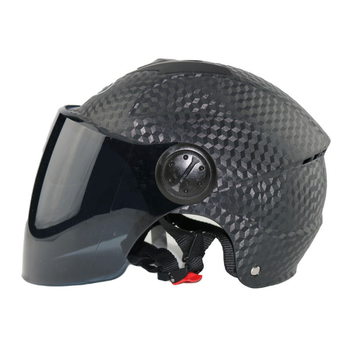 Hnj Ece 315 Ribbed Half Face Helmet 