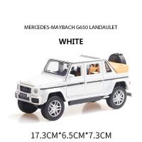 【support】 Mamas &amp; Babies รถจำลองเมอร์เซเดส-เบนซ์ Maybach G650ใหม่2020ของเล่นเด็กผู้ชายรถของเล่นรถลากและเสียง