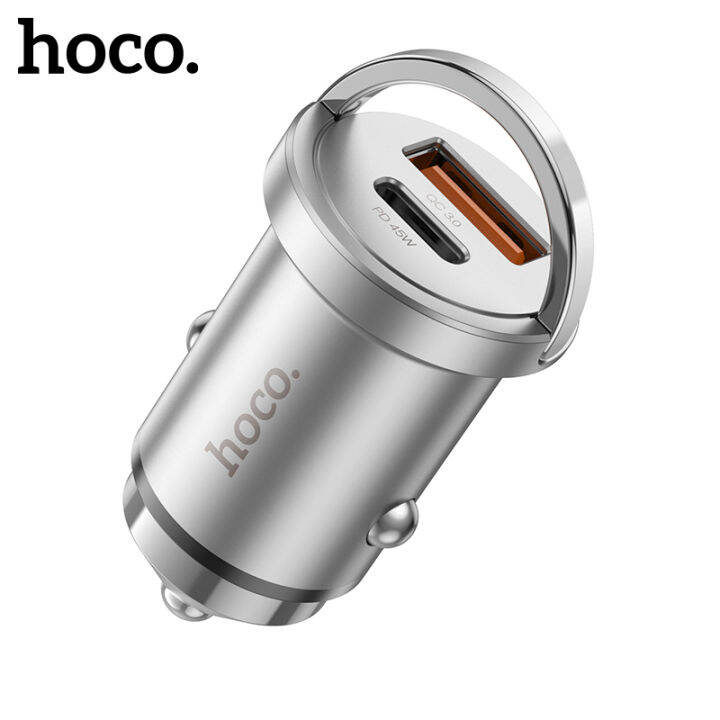 [New24 hours delivery ] HOCO NZ10 Car Charger Type C PD45W 20W 18W QC3
