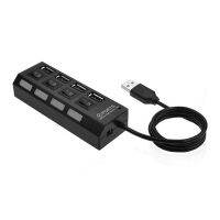 ¤❁ﺴ USB4 port 2 Splitter with switch HUB 4-hole Independent switch HUB USB2.0 hub Multifunction