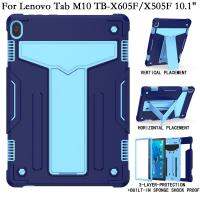 เคสแท็บฝาครอบสำหรับ Lenovo แท็บ M10 X605F X605 X505 X605L X505F NX เคส X505L กันกระแทกปลอกซิลิโคนตั้งเปลือกแข็ง