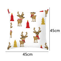 Christmas Santa Claus Print Pillow Case Polyester Home Pillow Cover Xmas Home DecoraTing Christmas Pillow Case Bedroom