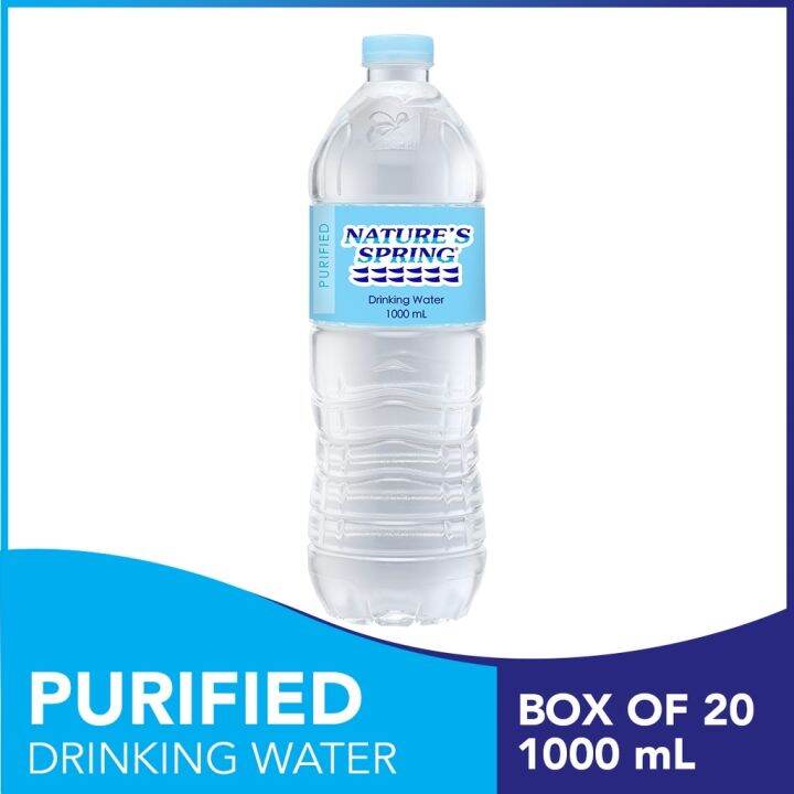 Mineral water Soda water Nature's Spring Purified Water 1 Liter | Lazada PH