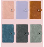 【jw】☜❒♨  A6 Soft 6 Binder Clip-on Notebook Leather Loose Cover Notebooks Kawaii Stationery