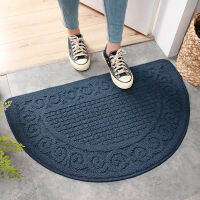 Semicircle Scrape Door Mats Outdoor Indoor Dirt Trapper Mat Non Slip Doormat for Entrance Doorway Car Floor Mat Entry Rug Pad