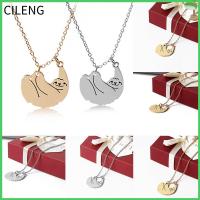 เครื่องประดับ Unisex แฟชั่น CILENG โซ่โลหะผสมทอง/เงินสร้อยคอชุบจี้สลอธ