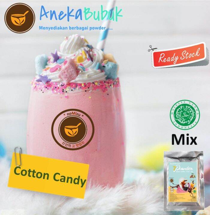 Bubuk Minuman ES PERMEN KARET PINK Cotton Candy Mix 1kg - Serbuk ...