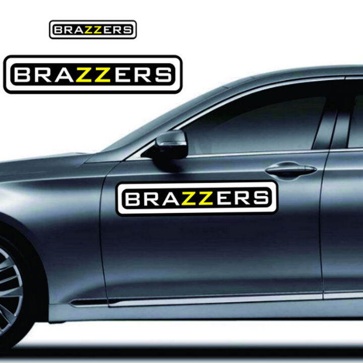 ที่ถอดออกได้กันน้ำสติ๊กเกอร์สะท้อนแสงรถประตูร่างกาย-diy-รถพิมพ์-brazzers-ติดด้วยตนเองสติ๊กเกอร์ตัวอักษร