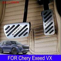 แป้นเหยียบรถยนต์อลูมิเนียมอัลลอยด์สำหรับ Chery Exeed VX TXL 2022 2021ฝาปิดแก๊สเครื่องเร่งเอที Hiasan Interior เบรคเท้าเชื้อเพลิง