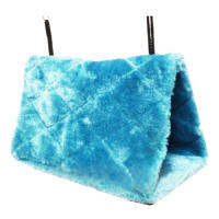 Parrot Hammock Fluffy Cave-Blue S