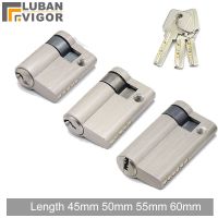 【YF】 45mm 50mm 55mm 60mm Invisible door lock core glass single side cylinder with knob for fire-proof Security