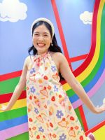 ICE CREAM PARTY Halter Dress | ชุดเดรสผูกคอพิมพ์ลาย