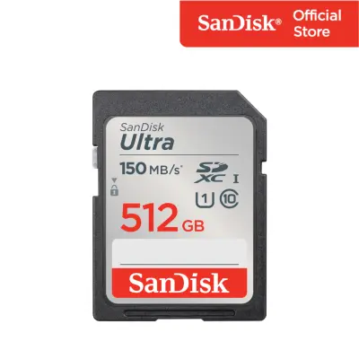 SanDisk Ultra SDXC, SDUNC 512GB, C10, UHS-I, 150MB/s R (SDSDUNC-512G-GN6IN) ( เมมโมรี่การ์ด เอสดีการ์ด )