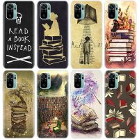 I Love reading books Silicone Phone Case for Xiaomi Redmi Note 10 9 Pro Max 10S 9S 8T 8 8A 9 9A 9C NFC 9T 7 Soft Cover Electrical Safety