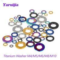 ▨☍ Yaruijia Titanium M4/M5/M6/M8/M10 Titanium Spacer Washer for DIN912 Bolt Screw Bicycle Motorcycle Parts