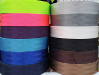 สายนิรภัย สายไนล่อน สายสะพาย สายเบลท์รถยนต์1.5นิ้ว หลายสี ราคาเมตรละ seat belt Nylon Polyester Webbing เมตรละ