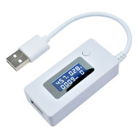 จอแอลซีดี USB โวลต์มิเตอร์ตรวจจับแอมมิเตอร์ชาร์จมือถือความจุวัดระยะทางแรงดันไฟฟ้าในปัจจุบันชาร์จตรวจสอบด้วยสาย USB