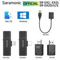 Saramonic อะแดปเตอร์เสียง EA2 SR-C,ขั้วต่อ USB ไลท์นิ่งชนิด-C สำหรับสมาร์ทโฟนพีซี Iphone คอมพิวเตอร์3.5มม. Trs/trrs ไมโครโฟน