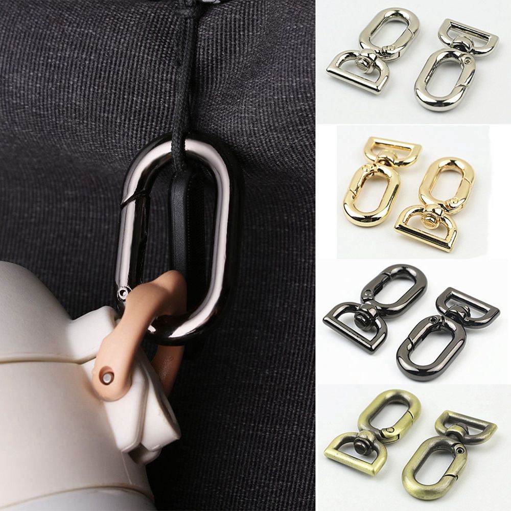 Accessories Outdoor Carabiner Handbags Clips Bag Belt Buckles Spring Oval Rings 
