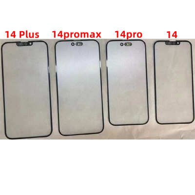 5ชิ้น1:1 Kaca Luar Berkualiti Asal dengan Gam untuk 14 PLUS 13 12 11 Pro Max Mini X XS XR MAX Touch