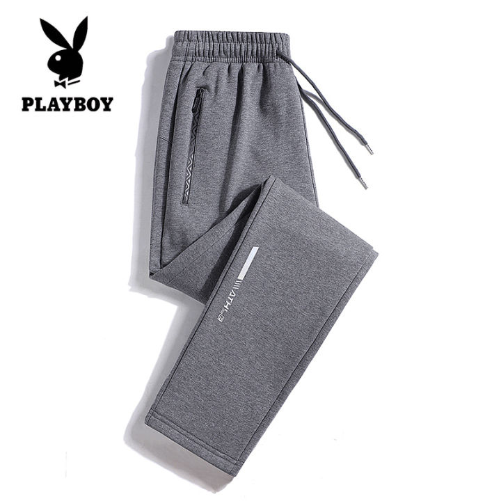 playboyกางเกงวอร์มลำลองสำหรับผู้ชาย-กางเกงผู้ชายแบรนด์แฟชั่นคุณภาพสูง