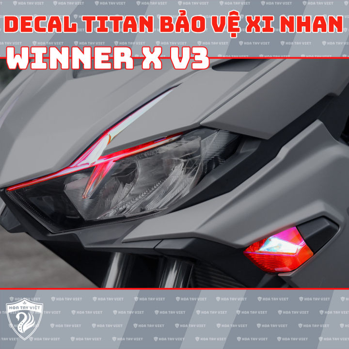 2 Bên ] Decal Titan Đèn Xi Nhan Winner X V3 Chuyển Màu Đèn Xi Nhan Bảo Vệ  Chóa Đèn | Lazada.Vn