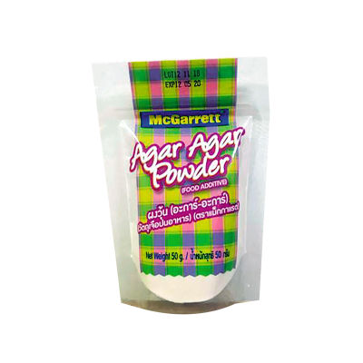 สินค้ามาใหม่! แม็กกาแรต ผงวุ้นอะการ์อะการ์ 50 กรัม Mcgarett Agar Agar Powder 50 g ล็อตใหม่มาล่าสุด สินค้าสด มีเก็บเงินปลายทาง