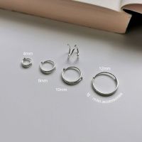 nnlin.accessories ✨ ต่างหูเงินแท้ s925 ต่างเกลียวโปเต้ ขนาด 4mm 6mm 8mm