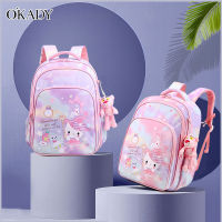 TOP☆OKADY New schoolbags for primary school girls cute ridge protection shoulder bag KT lightweight girls bag