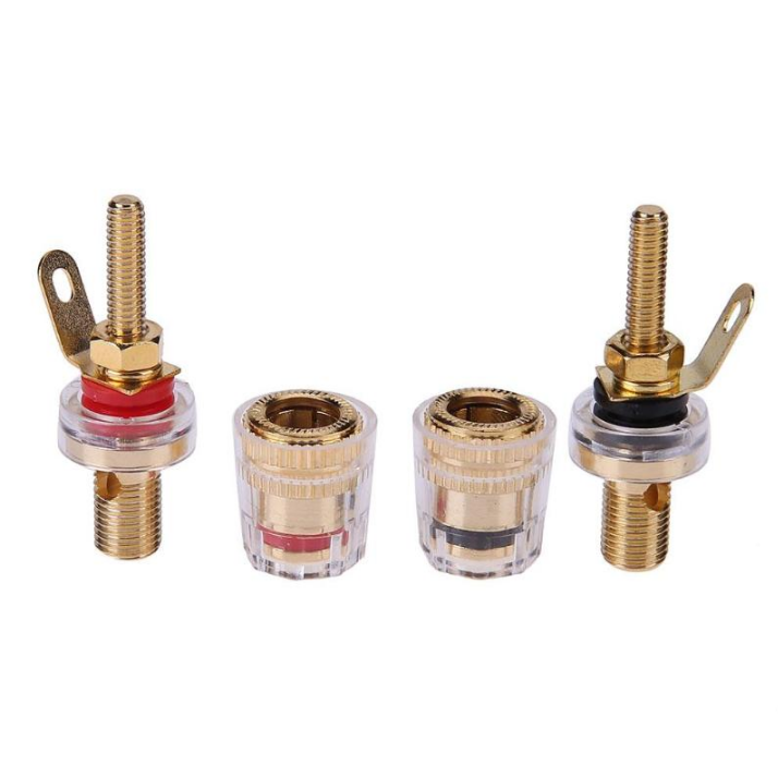 ขั้นต่อขนาด-42mm-binding-post-hifi-cable-terminals-gold-plated-amplifier-speaker-connector-r-connector-2-คู่-4-ตัว