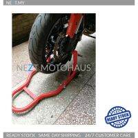 [Shop Malaysia] universal paddock stand ( front rear ) alloy front wheel chock heavy duty all superbike moped