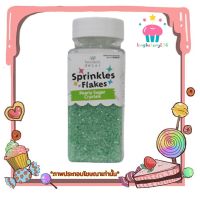 kingy2-0266 เม็ดน้ำตาล เม็ดคริสตัลละเอียด สีเขียว Kawaeii Décor SS11 Pearly sugar crystals (Green) 100g. 1 ขวด