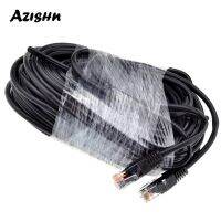 ข้อเสนอจำกัดเวลา AZISHN 18.3เมตร60ft Cat5อีเทอร์เน็ตสายเคเบิลเครือข่ายแพทช์ RJ45กลางแจ้งสายสาย LAN กันน้ำสำหรับระบบกล้องไอพีกล้องวงจรปิด POE