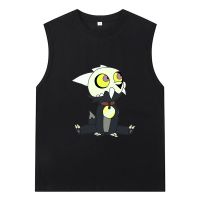 Mens Summer Sitting King The Owl House Cotton Tank Top Mens Loose Casual Sleeveless Top Men Gym Tops Male Harajuku Clothing