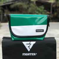 Fighter กระเป๋าสะพายข้าง[พร้อมส่ง]เขียว-ขาว