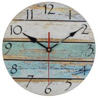 [COD] Spanish creative silent clock retro wooden wall living room electronic watch