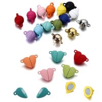 【CW】 5pairs Clasp End Round Magnetic Charms Making Jewelry Clasps Couple Necklace