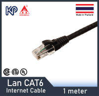 Hosiwell สายแลน CAT6 สำเร็จรูป 1 ม. (สีดำ) สายอินเตอร์เน็ต สายแลนสำหรับ Computer, PC, Mac, Laptop, Notebook, Modem, Printer, Game, PS4, XBOX