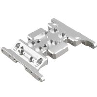 1 Piece Gear Box Mounting Bracket Silver 1/10 Aluminum Alloy CNC for 1/10 Rc Track Axial SCX10 D90 D110