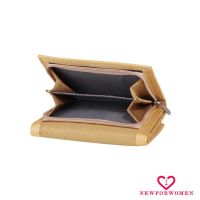 NFW-Men 3-Fold Coin Purse Mens Wallet Canvas Wallet Solid Color Fashion Slim Portable Card Pack