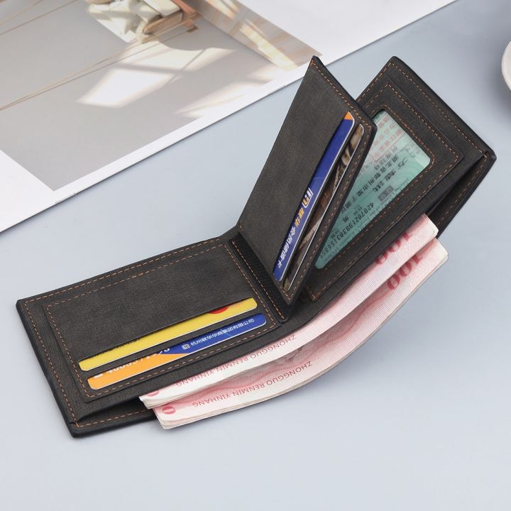 layor-wallet-กระเป๋าสตางค์ผู้ชายแบบพับครึ่งสั้นสำหรับผู้ชายทำจากหนัง-pu-สไตล์มินิมอลลิสต์-pouch-koin-กระเป๋าสตางค์กระเป๋าเก็บบัตรอเนกประสงค์งานกระเป๋าสตางค์ขนาดเล็ก