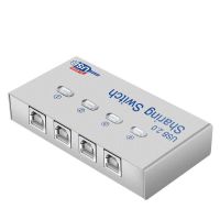 ตัวสลับเครื่องพิมพ์ Printer Switch USB 2.0 Hub Auto Sharing Switch 2 / 4 Ports for Computer PC Printer Mini