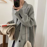 [COD] Double-sided cashmere coat womens mid-length 2022 autumn and winter new loose woolen