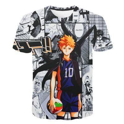 2023 New Anime Haikyuu Volleyball Junior 3D Print Fashion T-shirts Harajuku Clothes Tops Oversized Tee Shirts Tops Drop Shipping