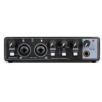 Professional Audio Sound Card Computer Audio Sound Card Monitor Electric Guitar Recording for Live Broadcast Studio Computer Audio Equipment