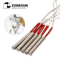 ZONESUN 30mm Length 5pcs Diameter 6.8.10.12mm Heating Element Mould Wired Heater AC220V Electricity Generation