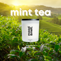 เทียนหอม กลิ่น Mint Tea กลิ่นมิ้น หอมชาฝาดๆ สดชื่นมาก | ไขถั่วเหลืองแท้ 200g/90g พร้อมฝาปิด | maad &amp; melt candle co.