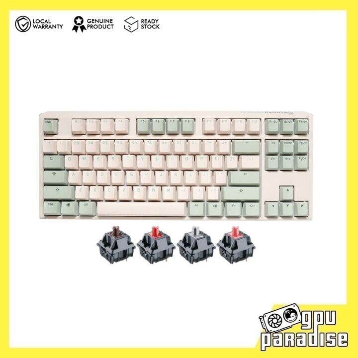 ducky channel one 3 matcha tkl cherry mx silent red