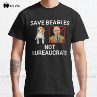 Save Beagles Not Bureaucrats Fire Fauci Classic T-Shirt Black Mens Tshirt Custom Aldult Teen Unisex Digital Printing Tee Shirts 4XL 5XL 6XL